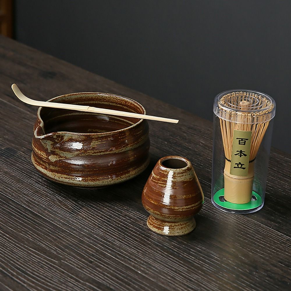Bamboo Whisk Chasen - 4 pezzi nuovo set da tè