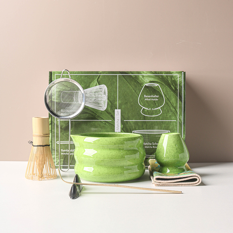 Bamboo Whisk Chasen - 4/7 pezzi set matcha giapponese ciotola